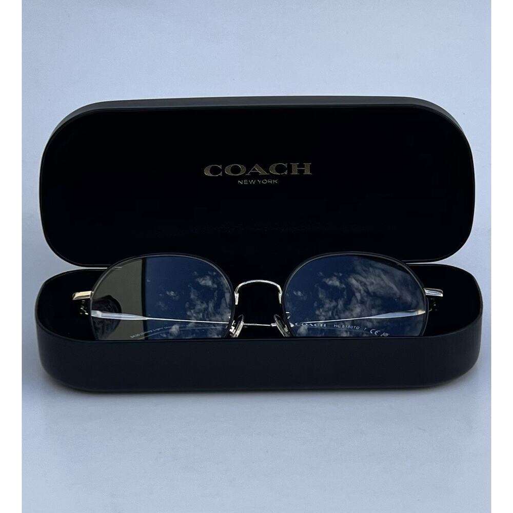 COACH Titanium HC5180TD Shiny Light Gold / Black Lightweight Frames 53 18 145 NW - Picture 16 of 16